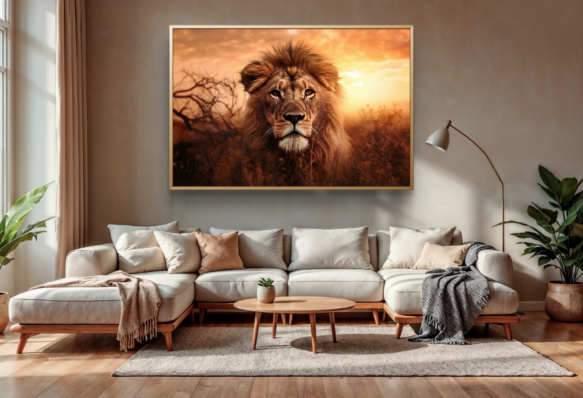 Quadro Leão Majestoso