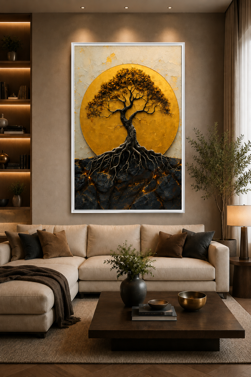Quadro Árvore da Vida Dourada - Imagem 4
